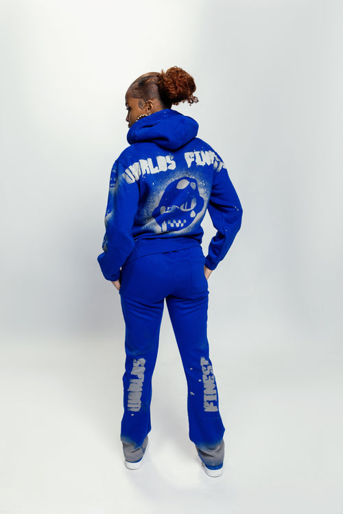 Gunna Blue Flair Logo Sweat Suit