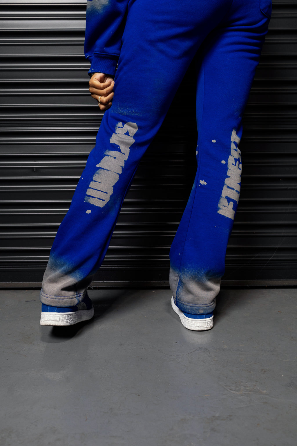 Gunna Blue Flair Logo Sweat Suit